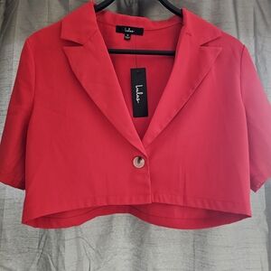 Lulu's Vibrant Red Blazer